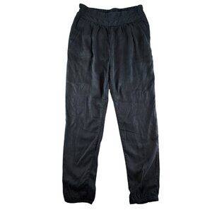 𝅺Aritzia Wilfred Women’s Size 6 Charcoal Casbah Lyocell Paper Bag Trouser Pants